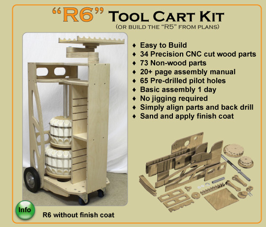 Wood Turners Tool Cart